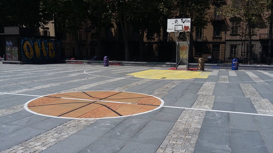 Playground di streetbasket in Piazza Albarello